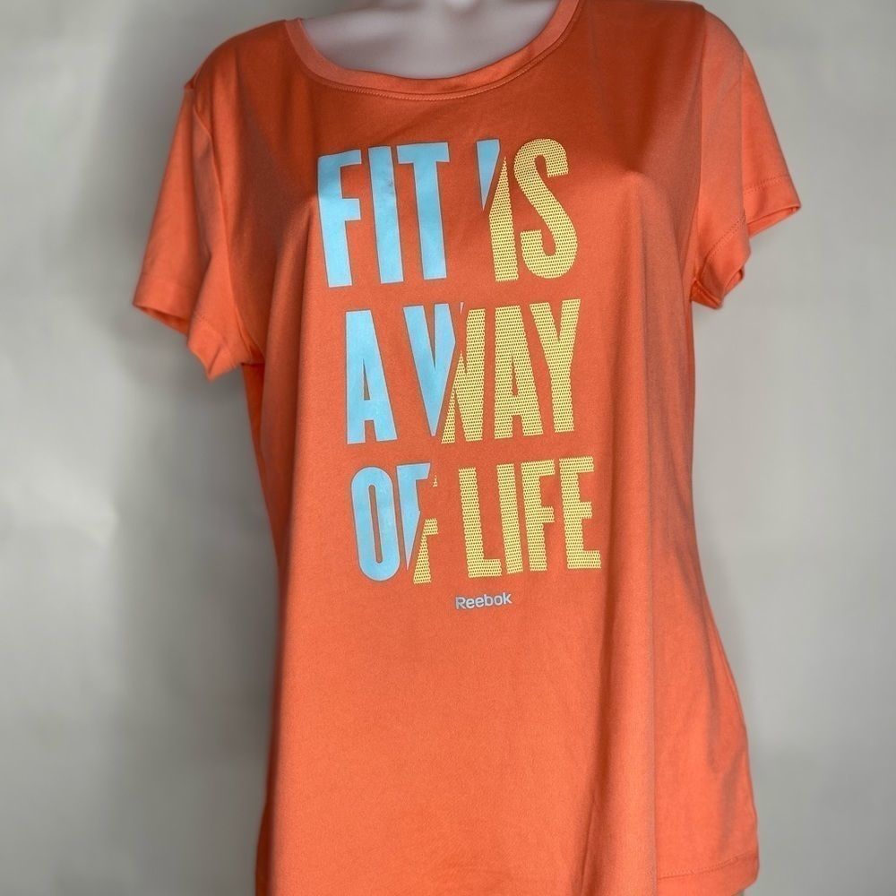 Women's REEBOK PLAY DRY Shirt Top size large L EUC